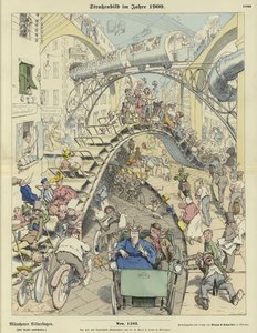 Scène de rue en l