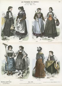 Costumes suisses, 19ème siècle