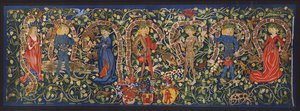 Tapisserie représentant des fées, Bâle, vers 1490 (lithographie couleur)