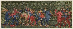 Tapisserie représentant des créatures mythiques, Oberrhein