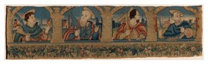 Bande de tapisserie représentant les Quatre Apôtres - German School