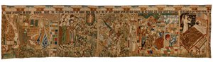 Bande de tapisserie représentant le Prophète Balaam et l
