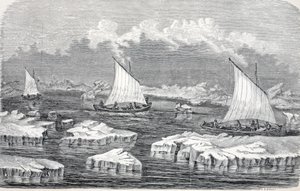 Les bateaux sous voile, pub. Londres 1874 - German School