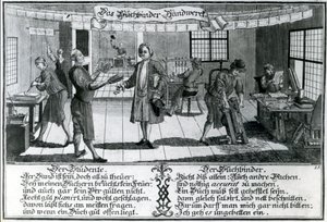 Le Relieur (gravure) - German School