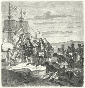 Les Brandebourgeois débarquant sur la côte de Guinée - German School