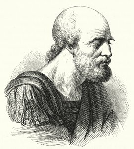 Le général byzantin Bélisaire en vieil homme - German School