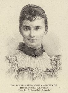 La Duchesse Alexandrina Augusta de Mecklenburg-Schwerin - German School