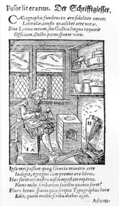 Le Graveur de Plaques de Lettres, publié par Hartman Schopper