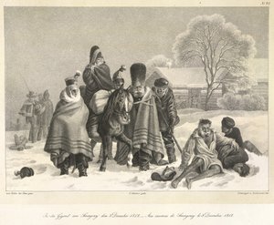 La retraite de Moscou, 3 décembre 1812, illustration de 