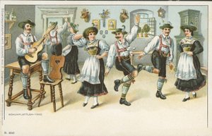 La danse Schuhplattler - German School