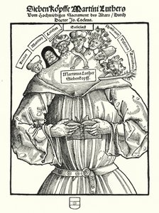 Les Sept Têtes de Martin Luther - German School