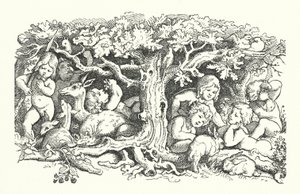 Les sept cygnes (gravure) - German School
