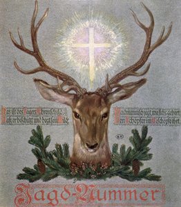 Le Cerf de Saint Hubert, illustration de couverture d