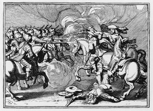 La mort du roi Gustave à Lützen - German School