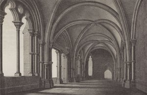 Le hall du monastère de Maulbronn, Bade-Wurtemberg, Allemagne - German School
