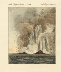 La nouvelle île volcanique en mer Méditerranée - German School