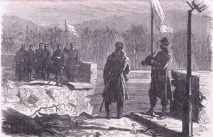 Les négociations de paix - une réunion au Pont de Sèvres, Histoire de la guerre entre la France et l