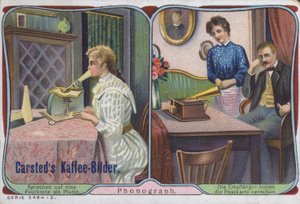Le phonographe utilisé pour envoyer des messages vocaux - German School