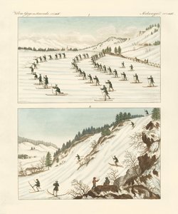 Le régiment des patineurs en Norvège - German School