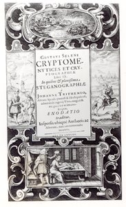 Page de titre du livre 9 de Cryptomenysis et Cryptographie par Gustavus Selenus (Augustus, duc de Brunswick), 1624