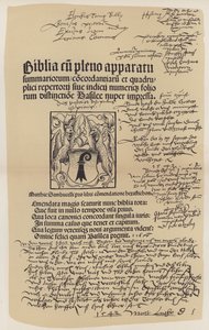 Page de titre de la bible de Martin Luther - German School