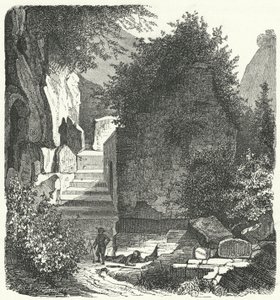 Tombeau du poète romain Virgile, Posillipo, Naples - German School