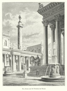 Colonne et forum de Trajan, Rome - German School