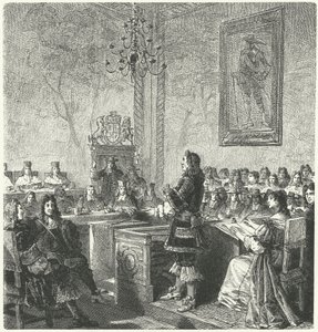 Procès de William Russell, Lord Russell, pour trahison contre le roi Charles II - German School