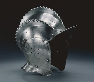 Bourguignotte à triple crête, c.1560-70 - German School