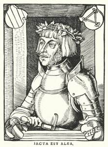 Ulrich von Hutten, érudit, poète, satiriste et réformateur protestant allemand (gravure)