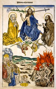 Ultima etas Mundi (Le Jugement Dernier) du Liber Chronicarum par Hartmann Schedel, 1493 - German School