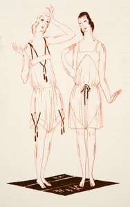 Sous-vêtements de Styl, pub.1922 (impression pochoir) - German School