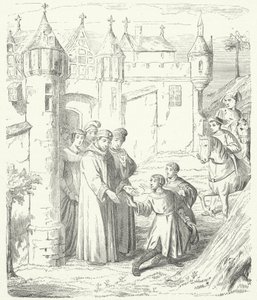 Marchands vénitiens Niccolo et Maffeo Polo quittant Constantinople pour l