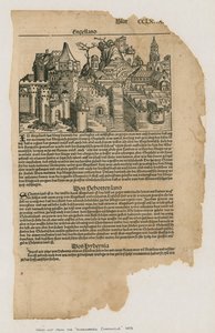 Vue de Londres, 1493. De la Chronique de Nuremberg - German School