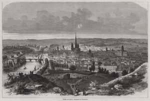 Vue de Rouen, Normandie, France (gravure) - German School