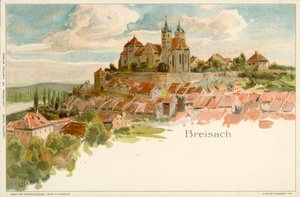 Vue de la ville de Breisach, Allemagne - German School