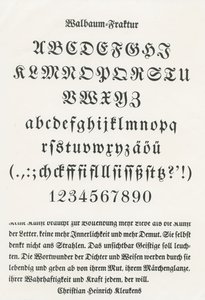 Walbaum Fraktur - German School
