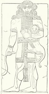 Relief mural de Gilgamesh des ruines de Dur-Sharrukin, capitale des Assyriens à l