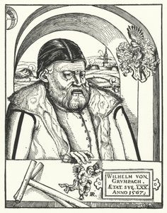Wilhelm von Grumbach, chevalier et aventurier allemand (gravure) - German School