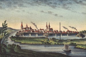 Wittenberg, capitale de Chur-Sachsen, sur le fleuve Elbe, 1546 - German School