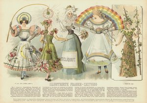 Costumes et modes féminins - German School