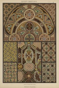 XVIIIe siècle, Sols en mosaïque - German School