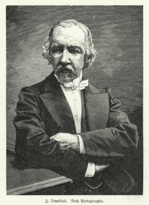 Zachris Topelius, romancier, poète, journaliste et historien finlandais de langue suédoise (lithographie) - German School