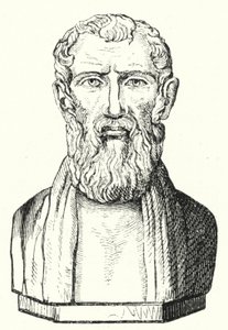 Zénon de Citium, philosophe grec ancien (gravure) - German School