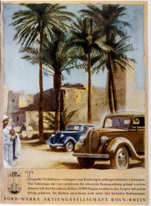 Publicité allemande pour la voiture Ford - German School