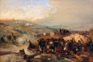 Capture de la tour de Malakoff, par Gerolamo Induno - Gerolamo Induno