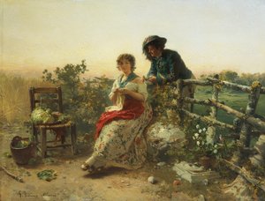 En temps de paix, par Gerolamo Induno, vers 1880 - Gerolamo Induno