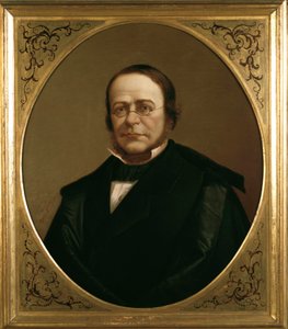 Portrait du politicien italien Camillo Benso, comte de Cavour - Gerolamo Induno
