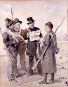 Risorgimento : Les Cinq Jours de Milan (Cinque giornate di Milano) (18-22 mars 1848) : c