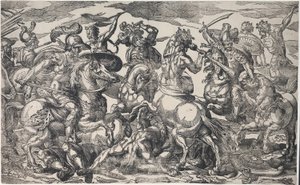 La bataille des Lapithes et des Centaures